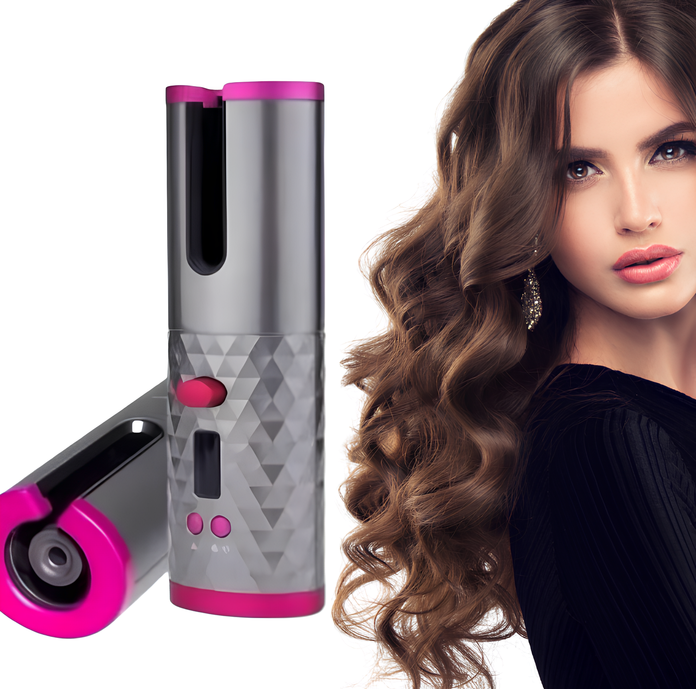 Cordless Curling Iron - Auto Curler 